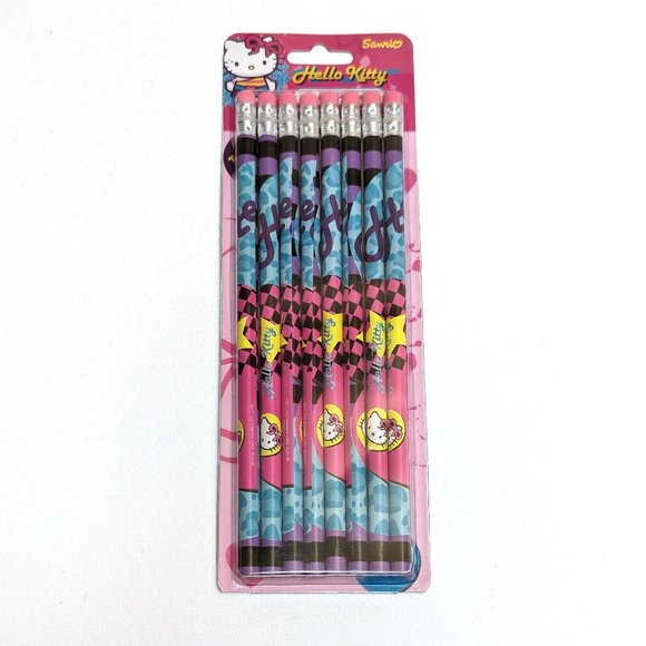 Sanrio Other - NIP New Y2K Sanrio Cute Hello Kitty Pencil 8-Pack #2 Pencils Totally 80s 2004